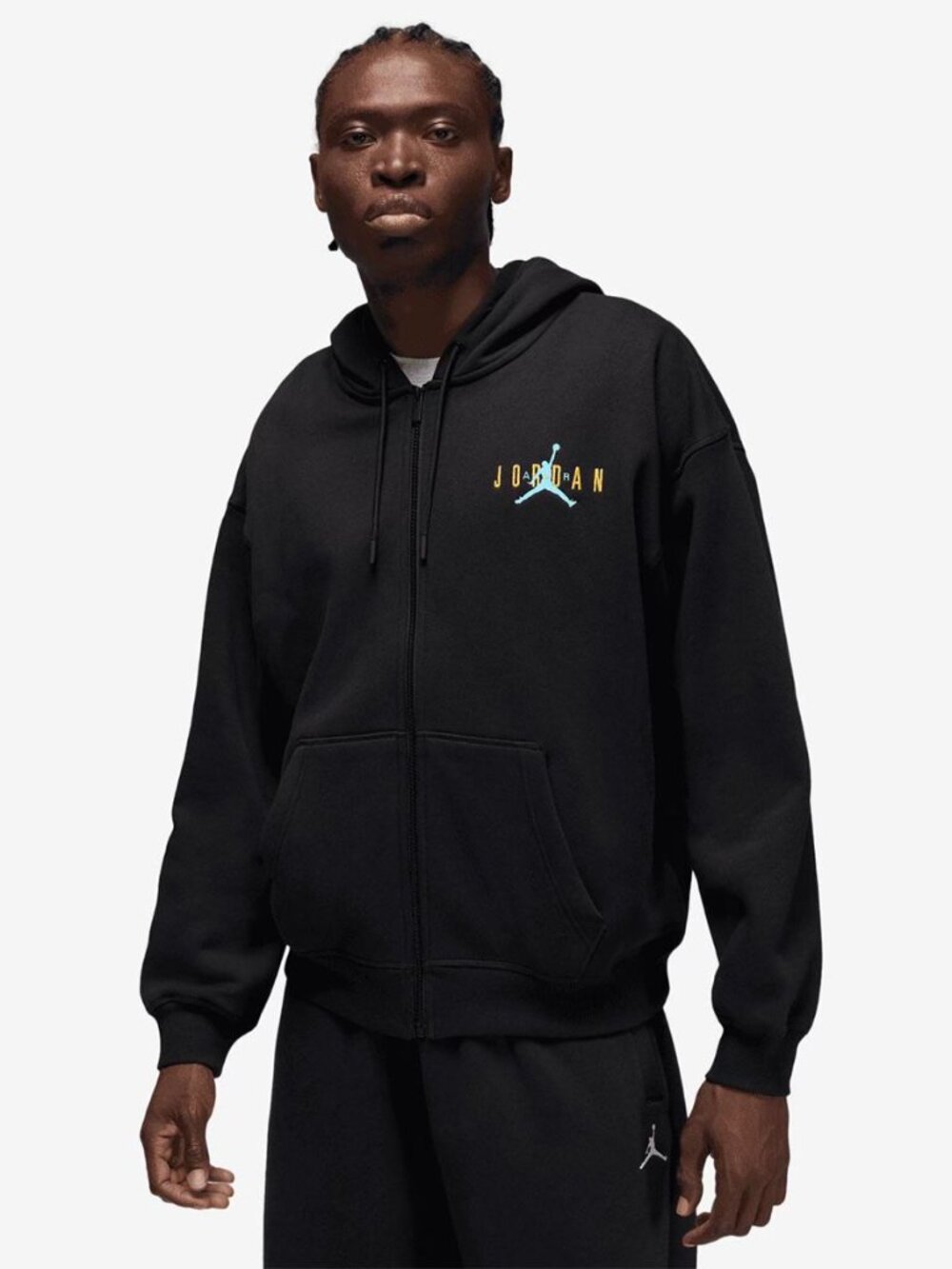 Air Jordan Gamma Blue Hoodie Men's Size L Embroidered Stitched AJ11 Logo NWT